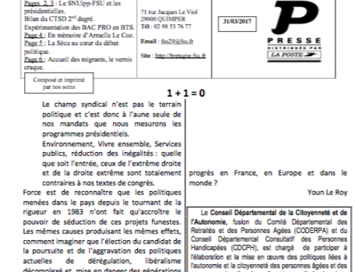 Bulletin de mars 2017