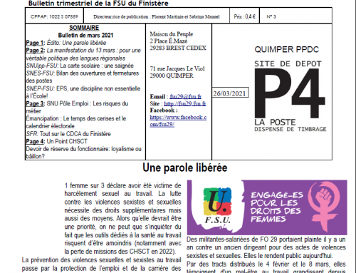 Bulletin de mars 2021