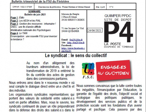 Bulletin de juin 2021