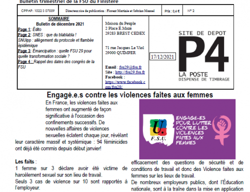 Bulletin n°2 – décembre 2021