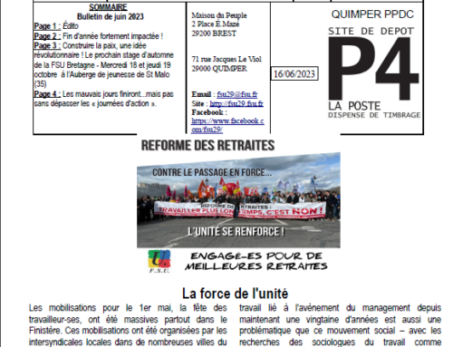 Bulletin n°4 – juin 2023