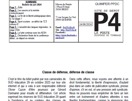 Bulletin n°4 – juin 2024