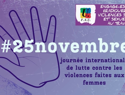 25 novembre: Journée internationale pour l’élimination des violences faites aux femmes