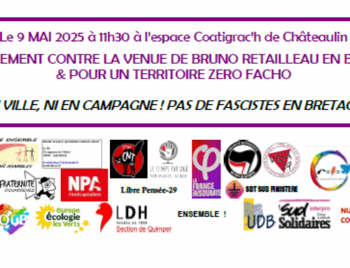 Non, M. Retailleau n’est pas le bienvenu dans le Finistère