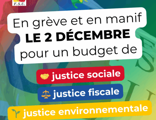 Mardi 2 décembre: en grève et en manifestation